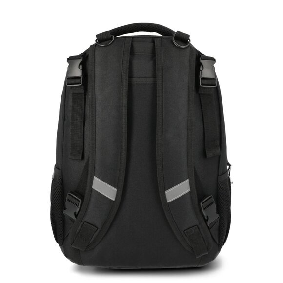 Wonder Nation Kids Unisex Adaptive 17" Backpack, Black, 17"H x 12"W x 6"D - Picture 2 of 5